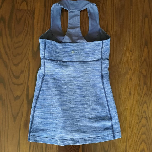 Lululemon Blue Sport Racerback Top Size 4 - Picture 2 of 6